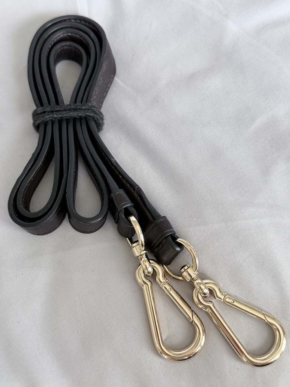 Coach Leather Replacement Handbag Strap Size 40 Black Gold